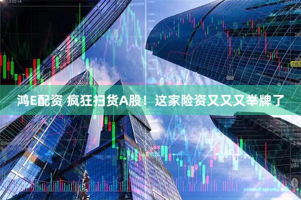 鸿E配资 疯狂扫货A股！这家险资又又又举牌了