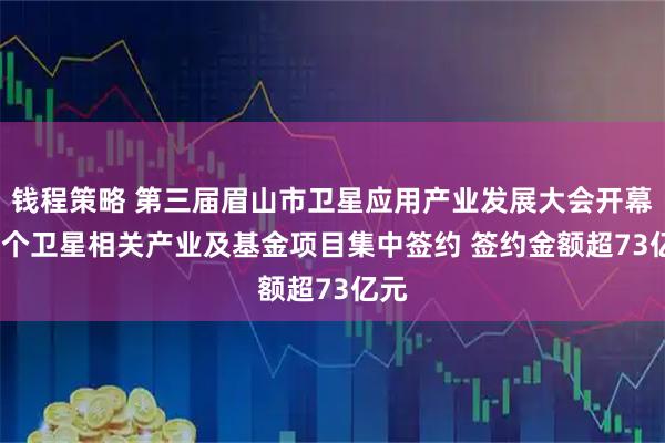钱程策略 第三届眉山市卫星应用产业发展大会开幕 10个卫星相关产业及基金项目集中签约 签约金额超73亿元