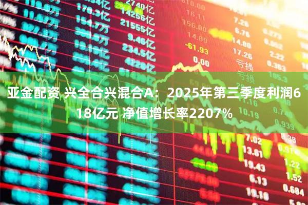 亚金配资 兴全合兴混合A：2025年第三季度利润618亿元 净值增长率2207%